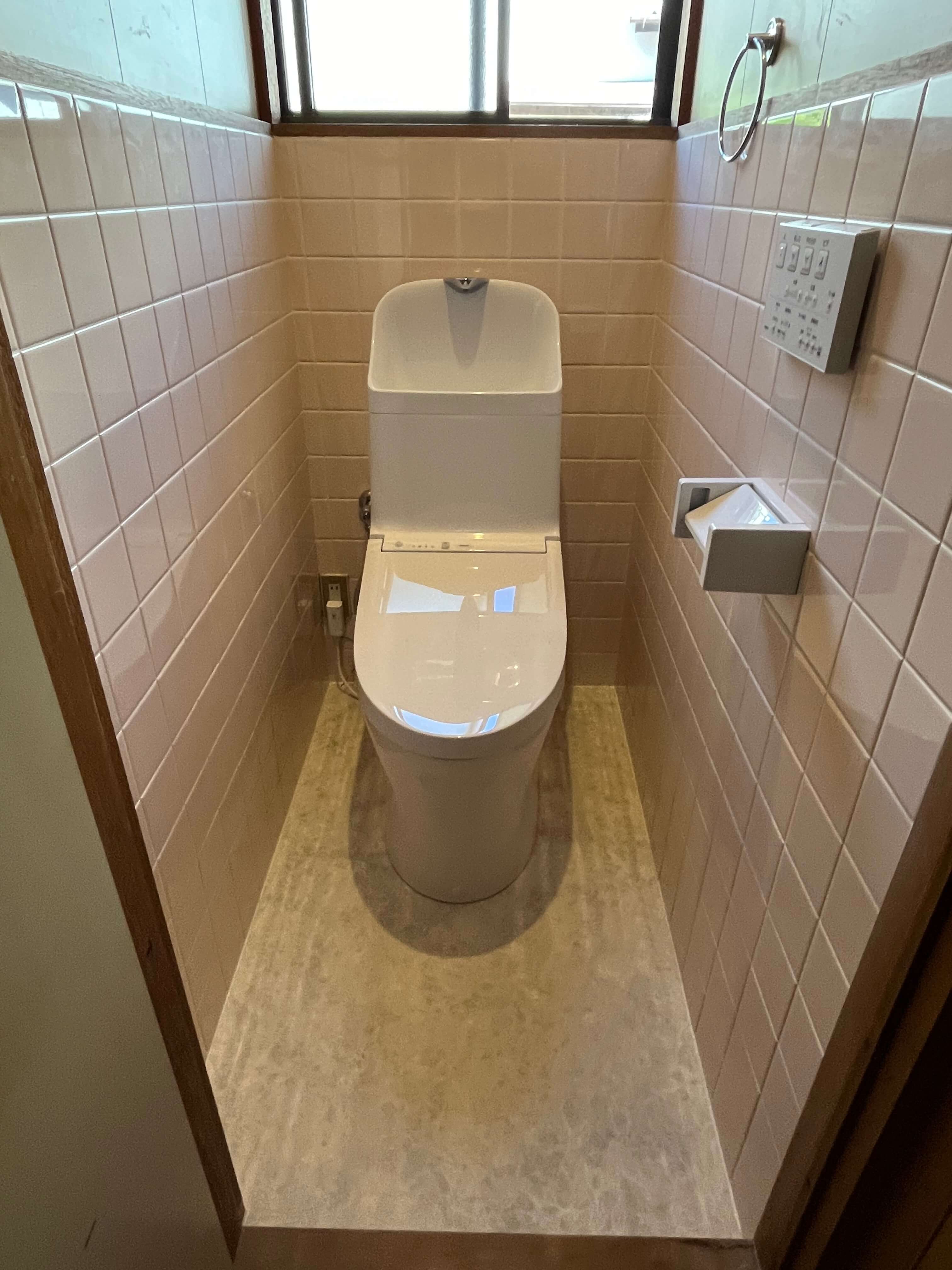 福山市トイレ交換、トイレ床リフォーム！